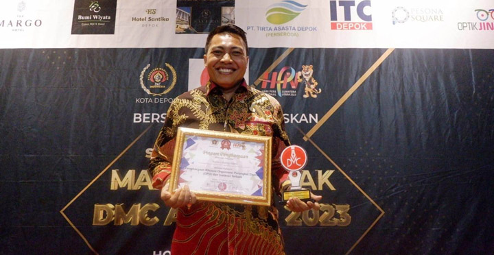 Rutan Kelas I Depok mendapatkan Penganugerahan Depok Media Center (DMC) Awards tahun 2023, sebagai Instansi Terbaik di Kota Depok