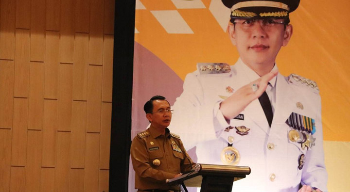 Pj Bupati Bekasi Dani Ramdan menghadiri sekaligus menutup Forum Perangkat Daerah tahun 2023 di Ball Room Hotel Nuanza, Cikarang Selatan