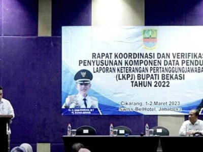 Sekretaris Daerah (Sekda) Kabupaten Bekasi, Dedy Supriyadi menginstruksikan kepada seluruh perangkat daerah di lingkungan Pemerintah Kabupaten Bekasi agar teliti dalam menyusun komponen data pendukung Laporan Keterangan Pertanggungjawaban (LKPJ)
