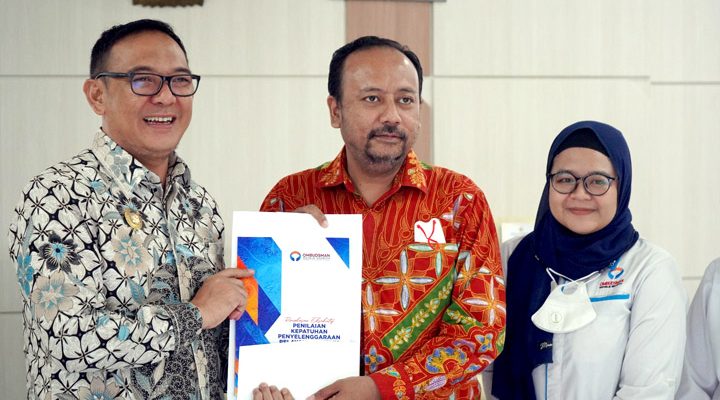 Plt. Bupati Bogor, Iwan Setiawan menyampaikan apresiasi terhadap dukungan tim Ombudsman kepada Pemerintah Kabupaten (Pemkab) Bogor dalam mendorong peningkatan kepatuhan standar pelayanan publik dan kualitas pelayanan publik