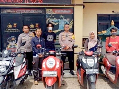 Kontrakan Diduga Sarang Begal Digerebek Polisi, 4 Unit Motor Diamankan