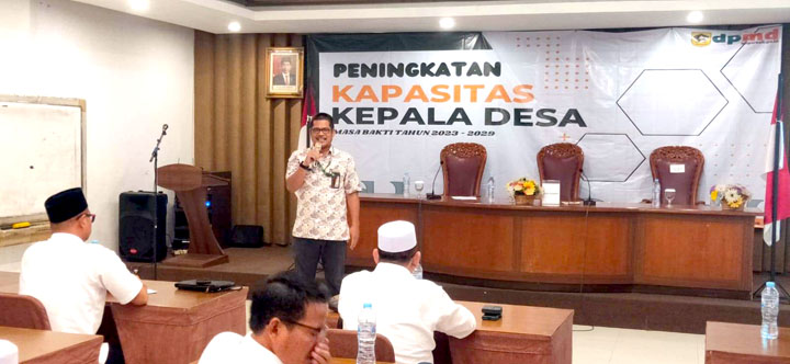Dinas Pemberdayaan Masyarakat Dan Desa Kabupaten Bogor, Jawa Barat menyelenggarakan kegiatan bertajuk “Peningkatan Kapasitas Kepala Desa Terpilih Masa Bakti 2023-2029”