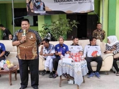 Dinas Budaya, Pemuda dan Olahraga (Disbudpora) Kabupaten Bekasi membuka seleksi Pekan Olahraga Tradisional tingkat Jawa Barat menuju Pekan Olahraga Tradisional tingkat Nasional (Poltradnas) ke IX tahun 2023 di Sekolah SMAN 3 Cikarang Utara pada Jumat (5/4/2023).