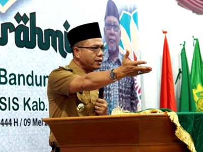 Bupati Bandung, Dr. H.M. Dadang Supriatna melaksanakan silaturahmi dengan Pimpinan Daerah Persatuan Islam (PD Persis) Kabupaten Bandung di Kantor PD Persis