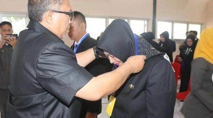 Bupati Sukabumi, H. Marwan Hamami membuka Pelatihan Kepemimpinan Administrator (PKA) angkatan I tahun 2023