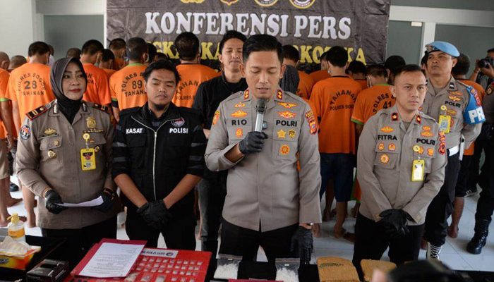 Polres Bogor Ungkap Kasus Narkotika, 36 Pelaku dan Sejumlah Barang Bukti Diamankan
