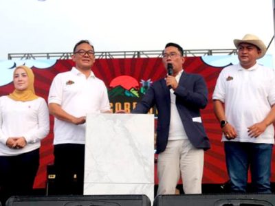 2 Gambar: Pembukaan Acara Bogor Fest 2023 oleh Gubernur Jawa Barat dan Plt. Bupati Bogor