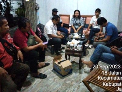 Tim Koordinasi Relawan Pemenangan Pilpres 2024 (TKRPP), mengunjungi Sekretariat DPC Aliansi Nasionalis Nusantara (ANTAR) Kabupaten Bogor, guna verifikasi faktual, Rabu (20/9/2023).
