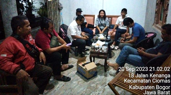 Tim Koordinasi Relawan Pemenangan Pilpres 2024 (TKRPP), mengunjungi Sekretariat DPC Aliansi Nasionalis Nusantara (ANTAR) Kabupaten Bogor, guna verifikasi faktual, Rabu (20/9/2023).