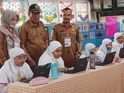 Sebanyak 60 siswa SDN 21 Bireuen mengikuti Asesmen Nasional Berbasis Komputer (ANBK) tahun 2023