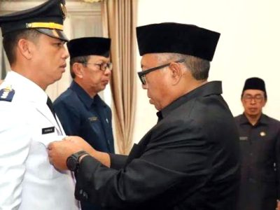 Belasan pejabat di lingkungan Pemerintah Daerah (Pemda) Kabupaten Sukabumi resmi menduduki jabatan baru
