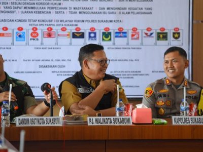Deklarasi Damai Pemilu Tahun 2024, di Markas Komando Distrik Militer 0607 Kota Sukabumi, Senin, 6 November 2023