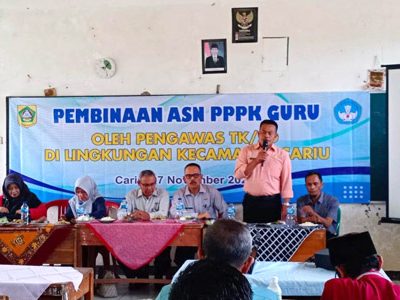 Kelompok Kerja Kepala Sekolah (KKKS) Kecamatan Cariu, Kabupaten Bogor melakukan pembinaan ASN PPPK Guru di lingkungan Kecamatan Cariu bersama Pengawas TK/SD