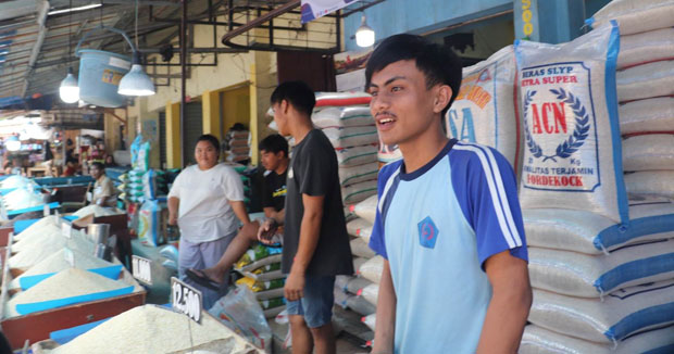 Harga beras di Sukabumi mulai mengalami penurunan di kisaran harga antara 500 sampai 1.000 rupiah