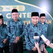 Penjabat Gubernur Jawa Barat, Bey Triadi Machmudin usai membuka perlombaan Musabaqoh Tilawatil Quran (MTQ) ke-38 tingkat Provinsi Jawa Barat