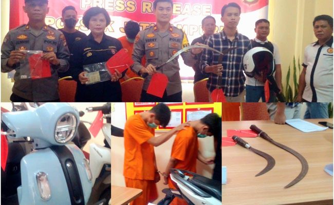 Unit Reskrim Polsek Jatisampurna mengamankan 4 orang pelaku tindak pidana perampasan dengan melakukan pengancaman