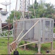 Tower Base Transceiver Station (BTS) milik PT. Tower Bersama di Kampung Citalingkup, RT 02/04, Desa Cilember, Kecamatan Cisarua, Kabupaten Bogor