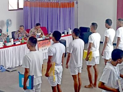 Pemeriksaan tes kesehatan (rikes) tahap satu Calon Bintara Polri tahun 2024 panda Polda Jabar