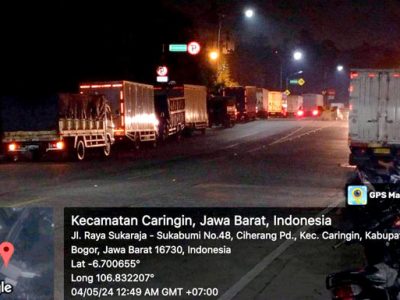 Jembatan Cimande Diduga Jadi Terminal Bayangan Mobil Boks Expedisi