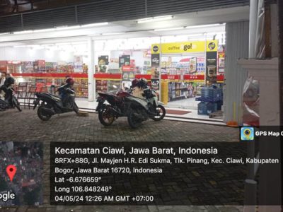Salam satu minimarket yang diduga beroperasi melebihi jam yang ditentukan