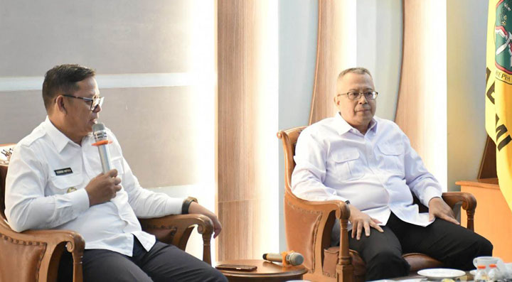 Purna Paskibraka Indonesia (PPI) Kota Sukabumi mengadakan audiensi dengan Penjabat Wali Kota Sukabumi, Kusmana Hartadji