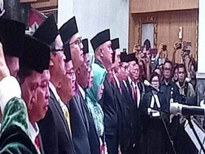Sebanyak 55 orang anggota Dewan Perwakilan Rakyat Daerah (DPRD) Kabupaten Bogor periode 2024-2029 resmi dilantik.