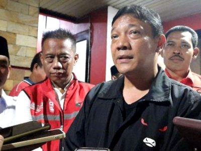 Ketua Dewan Pimpinan Cabang (DPC) PDI Perjuangan Kabupaten Bogor, HR. Bayu Syahjohan usai menerima kunjungan Rudy Susmanto. (Foto: Istimewa)