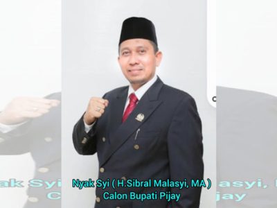 Nyak Syi, H. Sibral Malasyi MA berharap dukungan terhadapnya sebagai bakal Calon Bupati Pidie Jaya