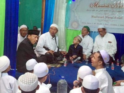 Calon Bupati Bogor nomor urut 02, H.R. Bayu Syahjohan turut melantunkan shalawat pada peringatan Mauli Nabi Muhammad SAW