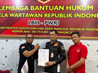 Anggi Ridho Qodrat Resmi jadi Ketua LBH PWRI DPC Lampung Utara