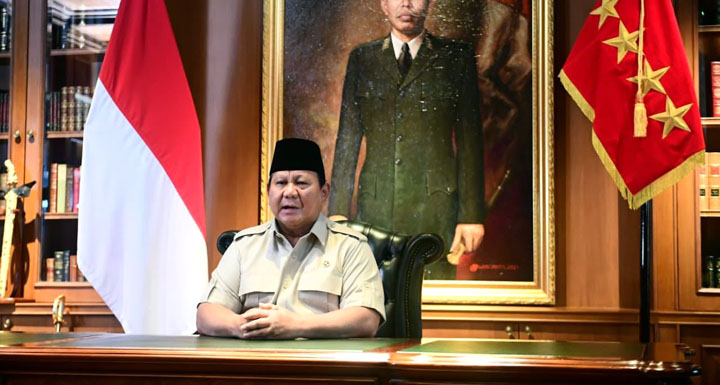 Presiden Prabowo, di kediaman pribadinya di Hambalang, Kabupaten Bogor, Jumat (29/8/2025).