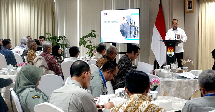 Kick Off Meeting Penelitian Rangkap Jabatan Terhadap Integritas dan Tata Kelola Lembaga Publik di Indonesia” di Gedung Merah Putih KPK