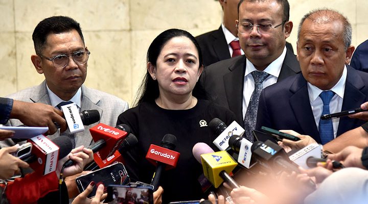 Ketua DPR RI Dr. (H.C) Puan Maharani. Ia menyampaikan belasungkawa atas insiden yang menimpa driver ojek online