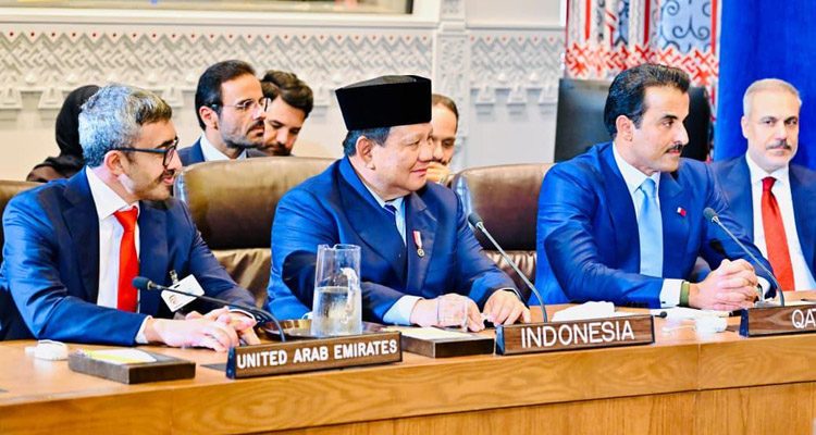 Presiden Republik Indonesia, Prabowo Subianto menghadiri Multilateral Meeting on the Middle East atas undangan Presiden Amerika Serikat