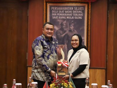 Bupati Bogor Rudy Susmanto menerima kehadiran Sutradara Film Mama Jo yang berhasil meraih penghargaan tingkat internasional