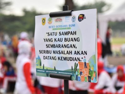 Bupati Bogor Rudy Susmanto resmi mencanangkan pelaksanaan Aksi Bersih Kabupaten Bogor dalam rangka mendukung World Cleanup Day (WCD) Indonesia 2025
