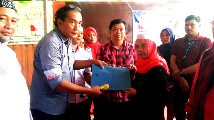 Aktivis sosial, Ratna Ningsih yang resmi menjadi pengurus  PAC BaraJP Leuwiliang