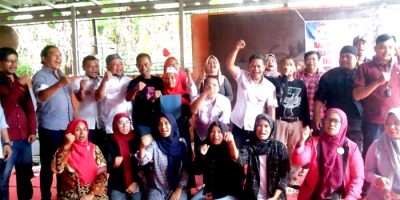 Foto bersama usai peresmian PAC BaraJP Leuwiliang, sekaligus pengukuhan struktur kepengurusannya, Minggu (3/5/2026).
