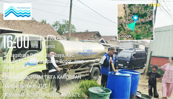 Dampak Kekeringan, Pemkab Bogor Salurkan 12.000 Liter Air Bersih