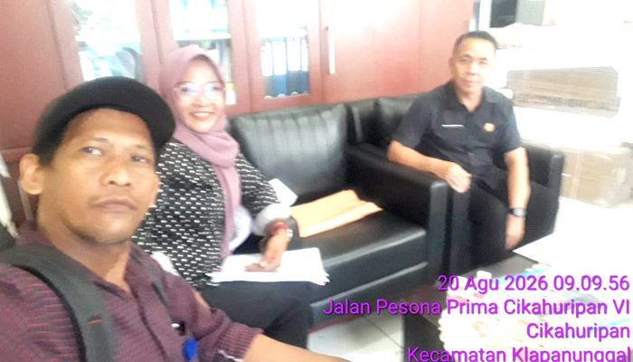 Ketua Kelompok Kerja Kepala Sekolah (K3S) Kecamatan Klapanunggal, Kabupaten Bogor, Didin Suhardiman saat ditemui Media Indonews, Kamis (20/8/2026).