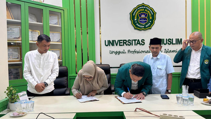 Kantor Pertanahan Kabupaten Bireuen dan Universitas Almuslim Tandatangani MoU