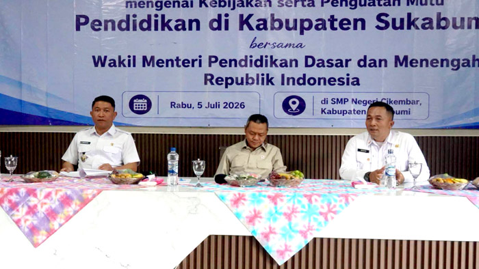 Wamendikdasmen Sebut Pemerintah Terus Tingkatkan Kualitas Layanan Pendidikan di Sukabumi