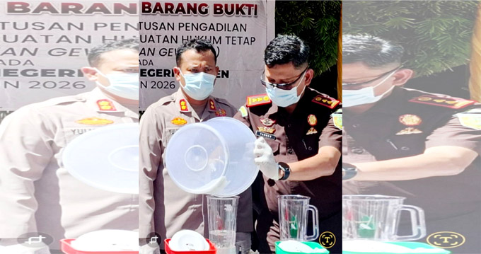 Kejari Bireuen Musnahkan 156 Gram Sabu dan 155 Kilogram Ganja