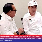 Ketua Umum DPP Barisan Relawan Jokowi Presiden (Bara JP), Willem Frans Ansanay melaporkan langsung perkembangan politik nasional kepada Presiden ke-7 RI Joko Widodo