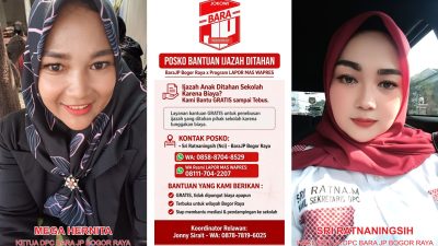 Gratis! BaraJP Bogor Raya Buka Posko Bantuan Ijazah Ditahan, Porgram Lapor Mas Wapres