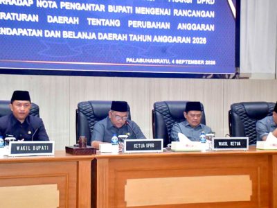 Rapat Paripurna, Fraksi DPRD Kabupaten Sukabumi Berikan Sejumlah Catatan