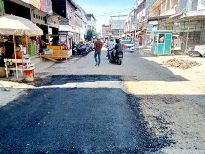 Dinas PUPR Percepat Penanganan Jalan Rusak di Pusat Kota Juang Bireuen