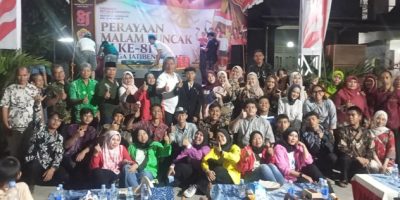 Perayaan Malam Puncak HUT RI Ke-81 di RW 02 Jatibening Baru