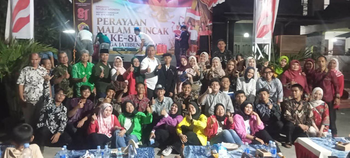Perayaan Malam Puncak HUT RI Ke-81 di RW 02 Jatibening Baru