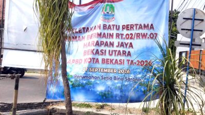 Terkait Pembangunan Taman Bermain, BKM Harapan Jaya Diduga Tidak Transparan